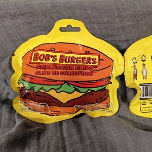 NEW IN PACKAGE-Set of 2 Bob's Burgers Collector Clips